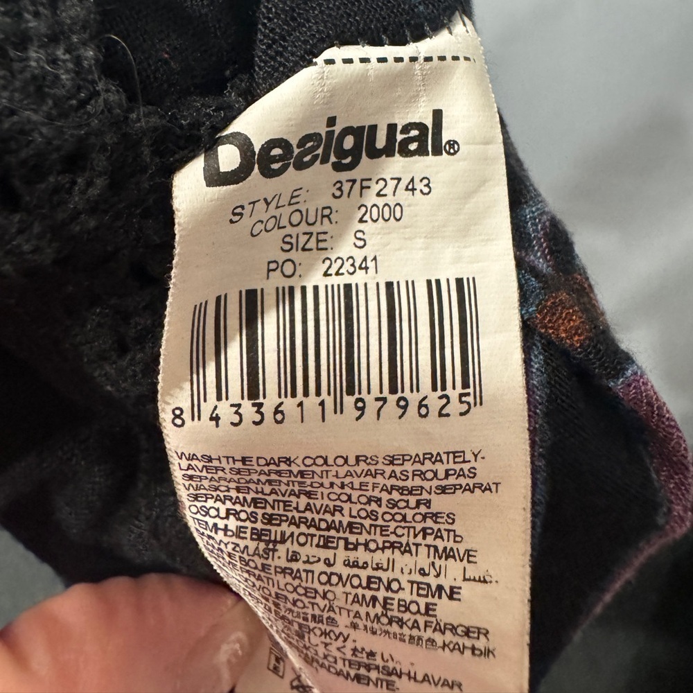 Charm in Bloom: Desigual Black Floral Print Midi Skirt | Size S - Picture 5 of 7